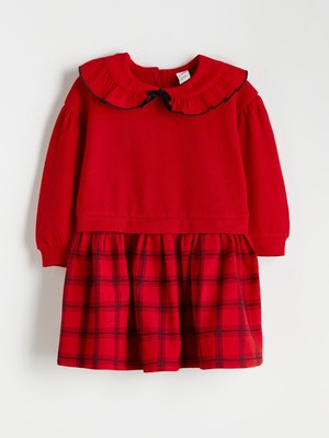 Lc Waikiki Yeni Sezon Ekose Desenli Kız Çocuk Elbise