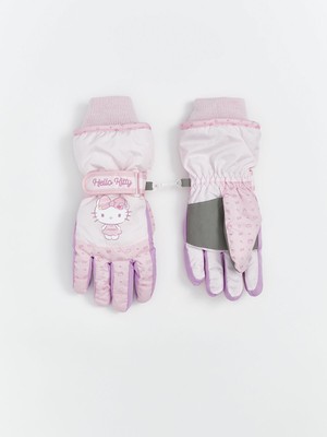 Lc Waikiki Yeni Sezon Hello Kitty Baskılı Içi Polarlı Kız Çocuk Kar Eldiveni