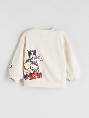 Lc Waikiki Yeni Sezon Hello Kitty Baskılı Kalın Kız Bebek Sweatshirt