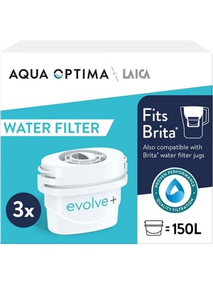 AQUA OPTIMA Su Arıtma Filtresi 3’LÜ Beyaz
