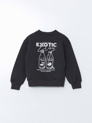 Lc Waikiki Yeni Sezon Bisiklet Yaka Kız Çocuk Sweatshirt
