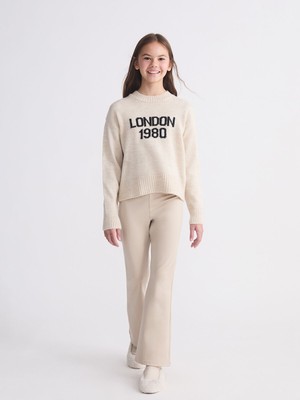 Lc Waikiki Yeni Sezon Beli Lastikli Ispanyol Paça Kız Çocuk Tayt