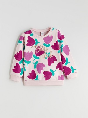 Lc Waikiki Yeni Sezon Baskılı Kız Çocuk Sweatshirt