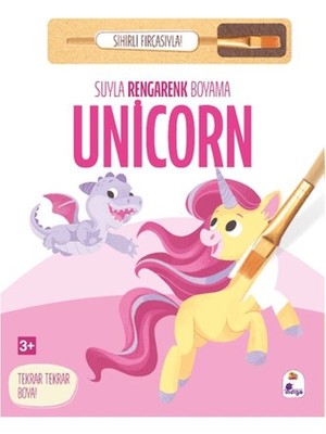 Suyla Rengarenk Boyama - Unicorn (Sihirli Fırçasıyla)