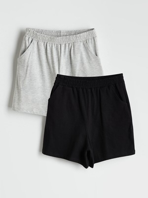 Lc Waikiki Yeni Sezon Beli Lastikli Kız Çocuk Şort 2'li