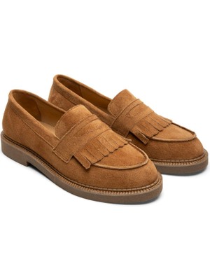 Emienza Lustro Süet Bant Detaylı Bayan Loafer