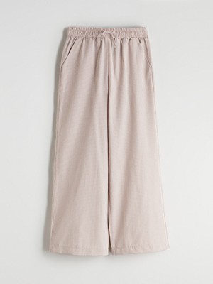 Lc Waikiki Yeni Sezon Beli Lastikli Ekose Kız Çocuk Pantolon