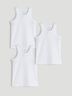 Lc Waikiki Yeni Sezon Bisiklet Yaka Pamuklu Erkek Atlet 3'lü Paket