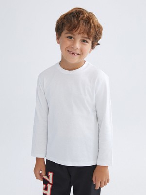 Lc Waikiki Yeni Sezon Bisiklet Yaka Basic Erkek Çocuk Tişört