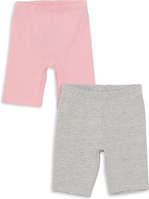 Lc Waikiki Yeni Sezon Beli Lastikli Basic Kız Bebek Kısa Tayt