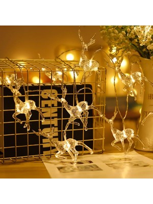 ForWhat Büro Ev Ofis Dekoru Için 2mt 10LED Geyikli Ip Şerit Aydınlatma