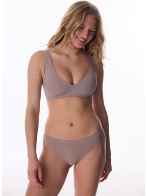 Penti Vizon Rengi Fit Decolette Invisible Balensiz Sütyen