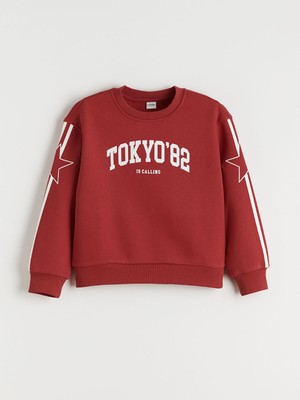 Lc Waikiki Yeni Sezon Bisiklet Yaka Tokyo Baskılı Kız Çocuk Sweatshirt