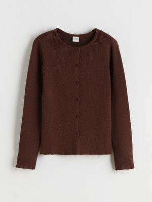 Lc Waikiki Yeni Sezon Bisiklet Yaka Kız Çocuk Triko Hırka