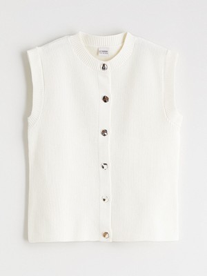 Lc Waikiki Yeni Sezon Bisiklet Yaka Kız Çocuk Triko Yelek