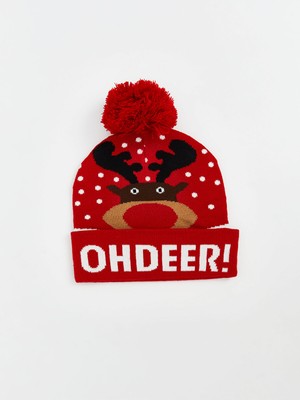 Lc Waikiki Yeni Sezon Yılbaşı Temalı Erkek Triko Bere