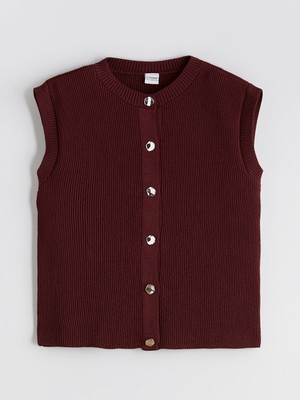 Lc Waikiki Yeni Sezon Bisiklet Yaka Kız Çocuk Triko Yelek