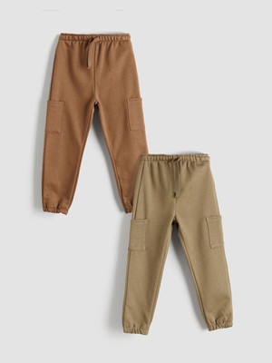 Lc Waikiki Yeni Sezon Beli Lastikli Basic Erkek Çocuk Jogger Eşofman Altı 2'li