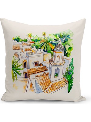 Bertille Home Ramazan Serisi Çift Tarafı Dijital Baskılı Kırlent Kılıfı (Ramadan Cushion Cover)