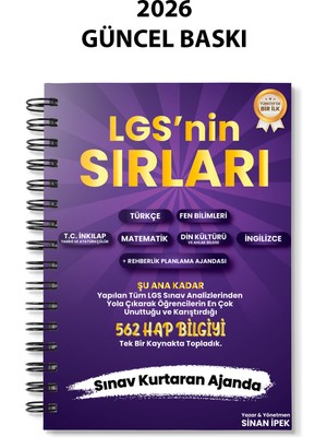 Alan Yayınları 8. Sınıf LGS Sırları Kitabı 2026