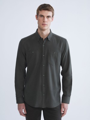 Lc Waikiki Yeni Sezon Regular Fit Uzun Kollu Gabardin Erkek Gömlek