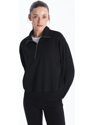 Lc Waikiki Yeni Sezon Dik Yaka Oversize Kadın Sweatshirt