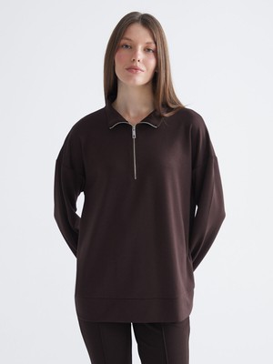 Lc Waikiki Yeni Sezon Dik Yaka Kadın Sweatshirt