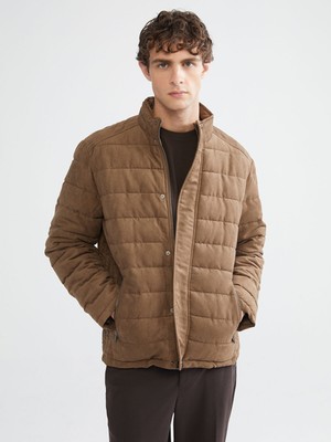 Lc Waikiki Yeni Sezon Slim Fit Dik Yaka Süet Erkek Mont