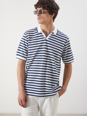 Lc Waikiki Yeni Sezon Polo Yaka Çizgili Erkek Tişört