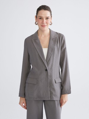 Lc Waikiki Yeni Sezon Modal Karışımlı Kadın Blazer Ceket