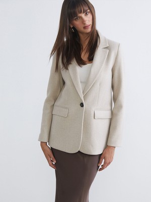 Lc Waikiki Yeni Sezon Kadın Kaşe Blazer Ceket