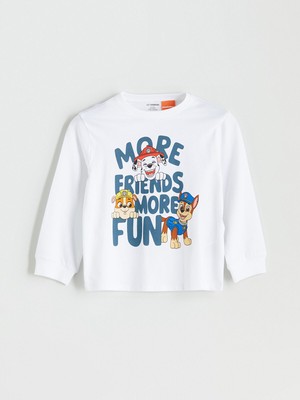 Lc Waikiki Yeni Sezon Bisiklet Yaka Paw Patrol Baskılı Erkek Çocuk Tişört