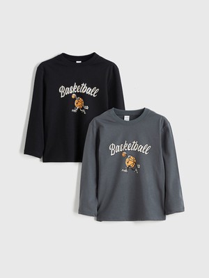 Lc Waikiki Yeni Sezon Bisiklet Yaka Erkek Çocuk Tişört 2'li