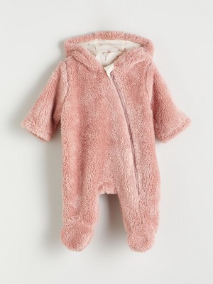 Lc Waikiki Yeni Sezon Kapüşonlu Uzun Kollu Kız Bebek Tulum