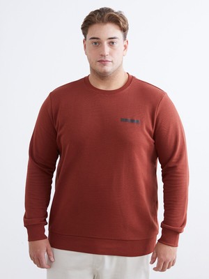 Lc Waikiki Yeni Sezon Bisiklet Yaka Baskılı Erkek Sweatshirt