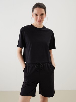 Lc Waikiki Yeni Sezon Bisiklet Yaka Kadın Tişört