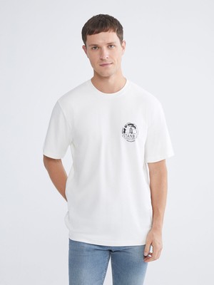 Lc Waikiki Yeni Sezon Bisiklet Yaka Istanbul Baskılı Erkek Tişört