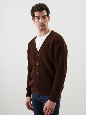 Lc Waikiki Yeni Sezon Standart Kalıp V Yaka Erkek Triko Hırka