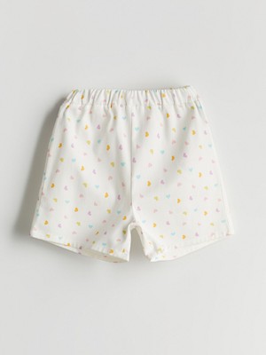 Lc Waikiki Yeni Sezon Çiçekli Gabardin Kız Çocuk Şort