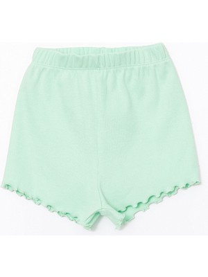 Lc Waikiki Yeni Sezon Beli Lastikli Basic Kız Çocuk Şort