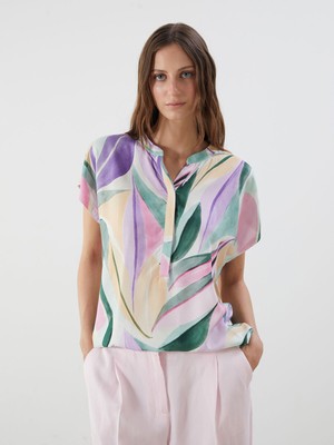 Lc Waikiki Yeni Sezon Kaçık Yaka Çiçekli Bluz