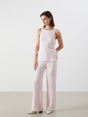 Lc Waikiki Yeni Sezon Beli Lastikli Dokulu Kadın Pantolon