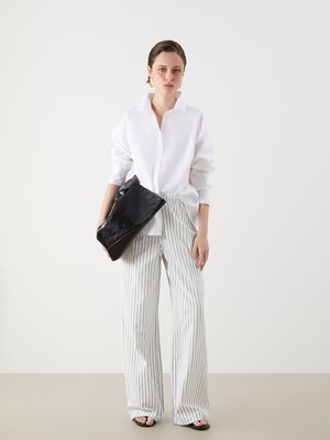 Lc Waikiki Yeni Sezon Wideleg Çizgili Kadın Jean Pantolon