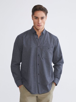 Lc Waikiki Yeni Sezon Regular Fit Uzun Kollu Ekose Gabardin Erkek Gömlek