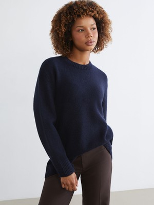 Lc Waikiki Yeni Sezon Bisiklet Yaka Oversize Kadın Triko Kazak