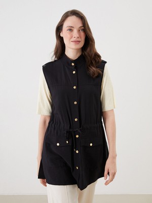 Lc Waikiki Yeni Sezon Hakim Yaka Büzgülü Kadın Yelek