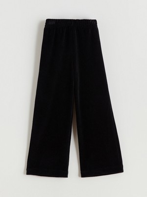 Lc Waikiki Yeni Sezon Beli Lastikli Kız Çocuk Kadife Eşofman Altı