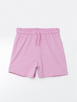 Lc Waikiki Yeni Sezon Beli Lastikli Kız Çocuk Şort