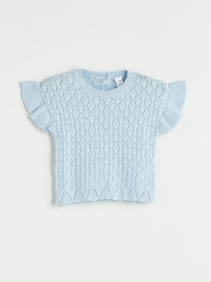 Lc Waikiki Yeni Sezon Kısa Kollu Kız Çocuk Triko Kazak