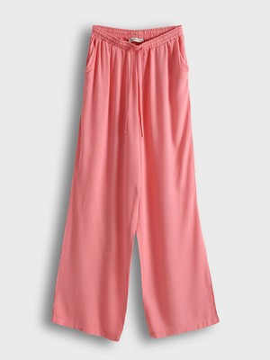 Lc Waikiki Yeni Sezon Beli Lastikli Saten Kadın Pantolon